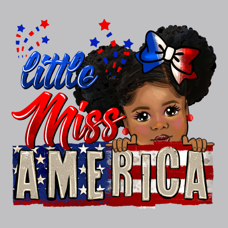 Little Miss America Black Girl Peekaboo Long Sleeve Tee by CowGirlArtShop | Teevron
