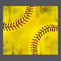 Distressed Softball Pattern Vintage Hoodie | Teevron