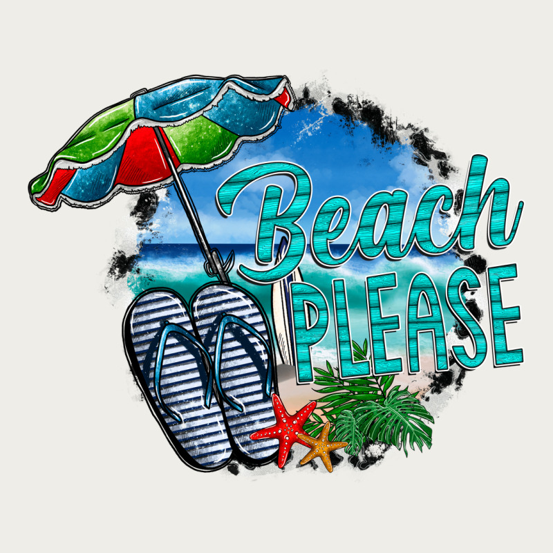Beach Please Zipper Hoodie by CowhideDigitalArt | Teevron