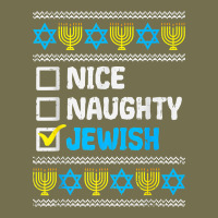 Nice Naughty Jewish Ugly Hanukkah Sweater Chanukah Jew Gift Premium T Vintage Hoodie | Teevron