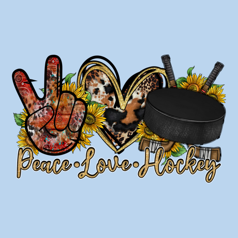 Peace Love Hockey Classic Tee by RacoonDesign | Teevron
