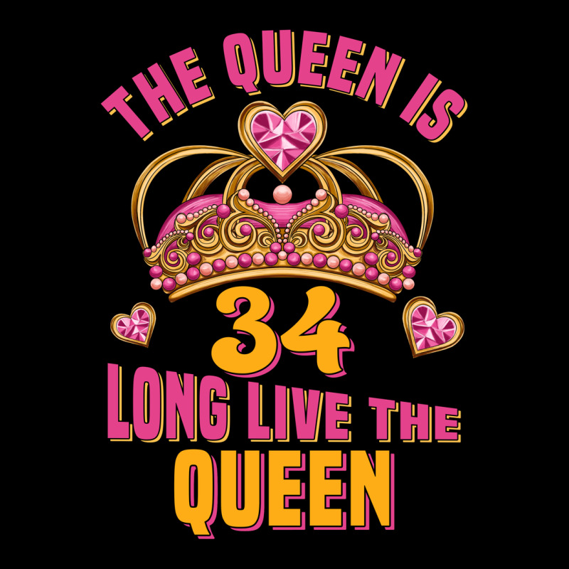 The Queen Is 34 Long Live The Queen Ladies Tee by Jasminsmagicworld | Teevron