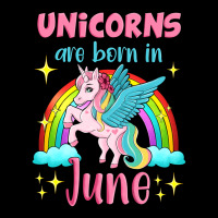 Unicorns Are Born In June Ladies Tee | Teevron