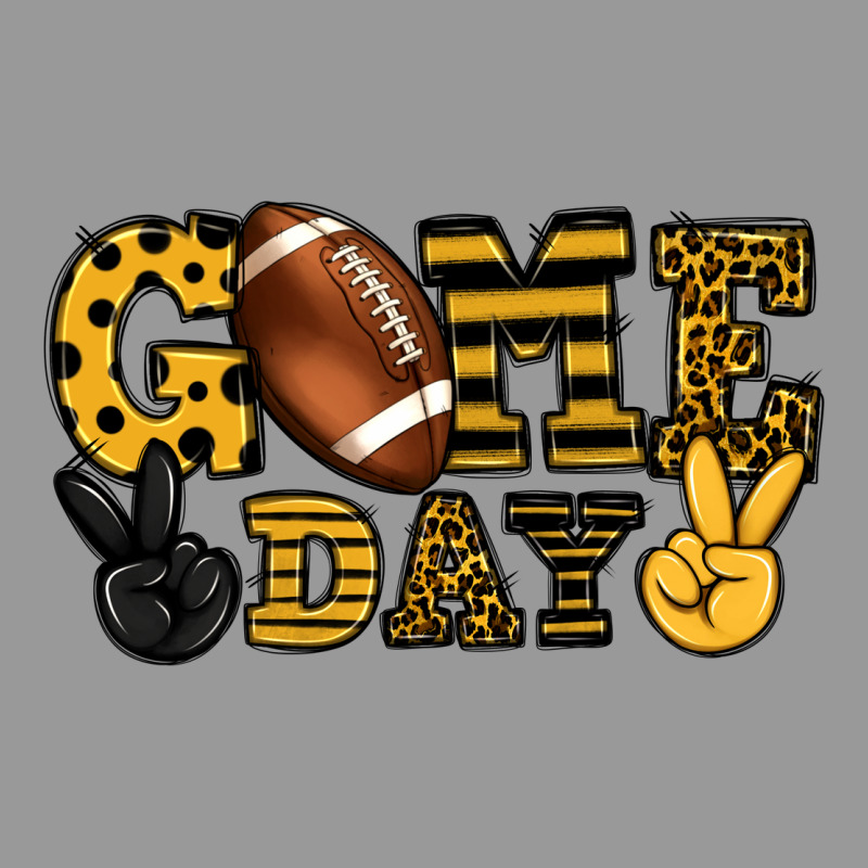 Game Day Yellow And Black Team Color Vintage Hoodie by HowdyJamesFarm | Teevron