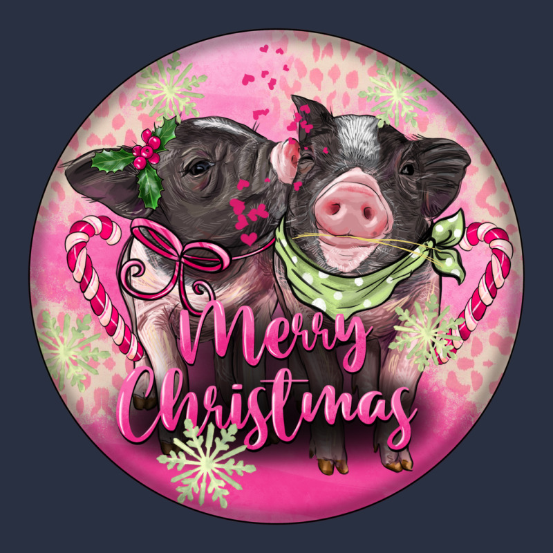 Pink Merry Christmas Pig Heavyweight Sweatshirt by FaDigitalArtStudio | Teevron