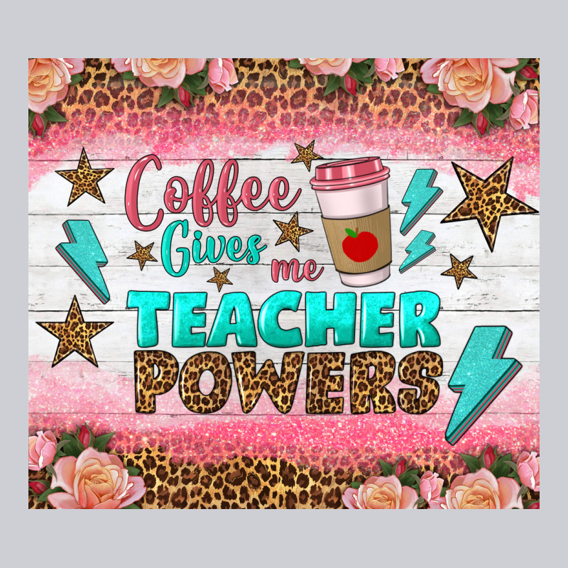 Coffee Gives Me Teacher Powers Tumbler Heavyweight Sweatshirt by BundleAndBundleShop | Teevron