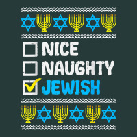 Nice Naughty Jewish Ugly Hanukkah Sweater Chanukah Jew Gift Premium T Premium Sweatshirt | Teevron