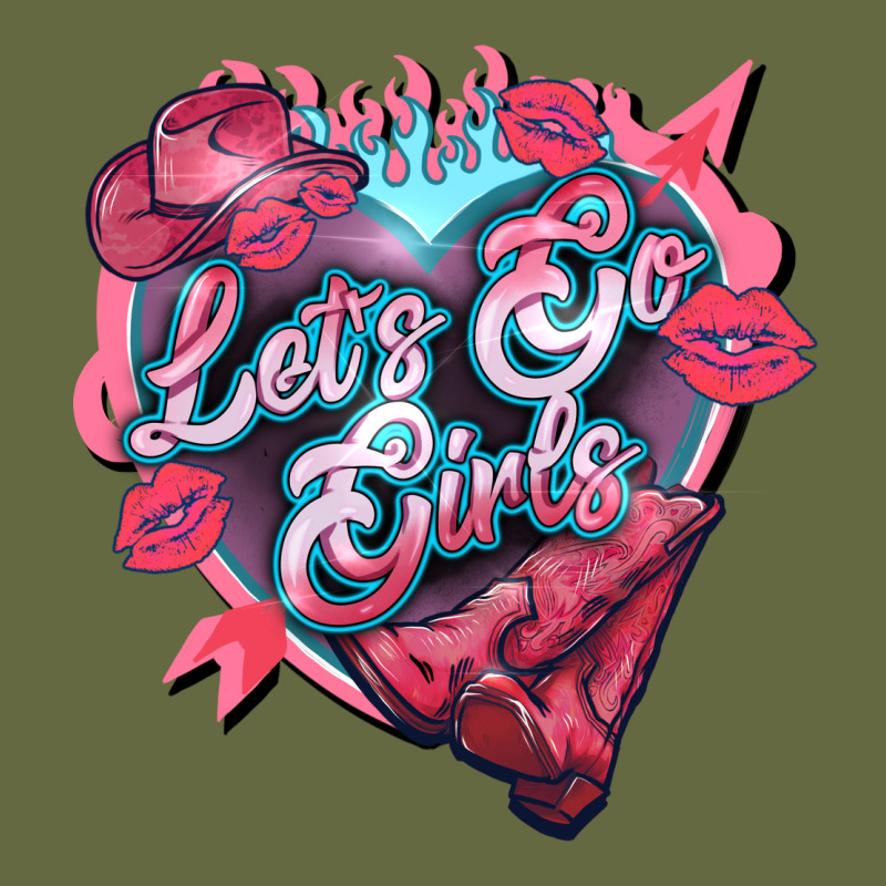 Let's Go Girls Pink Valentine's Day Long Sleeve Tee by HowdyJamesFarm | Teevron