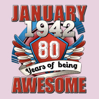 January 1942 80 Years Of Being Awesome Ladies Tee | Teevron