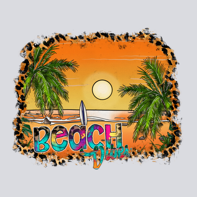 Beach Vibes Zipper Hoodie by CowhideDigitalArt | Teevron