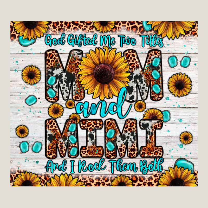God Gifted Me Two Titles Mom And Mimi And I Rock Them Both Heavy Core Tee by JahusDesignShop | Teevron