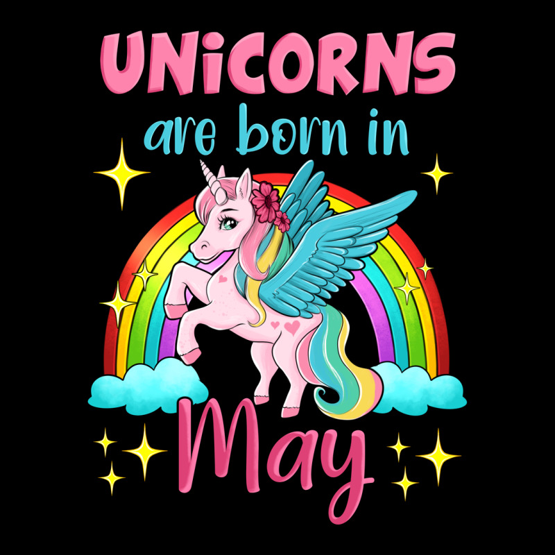 Unicorns Are Born In May Ladies Tee by Jasminsmagicworld | Teevron