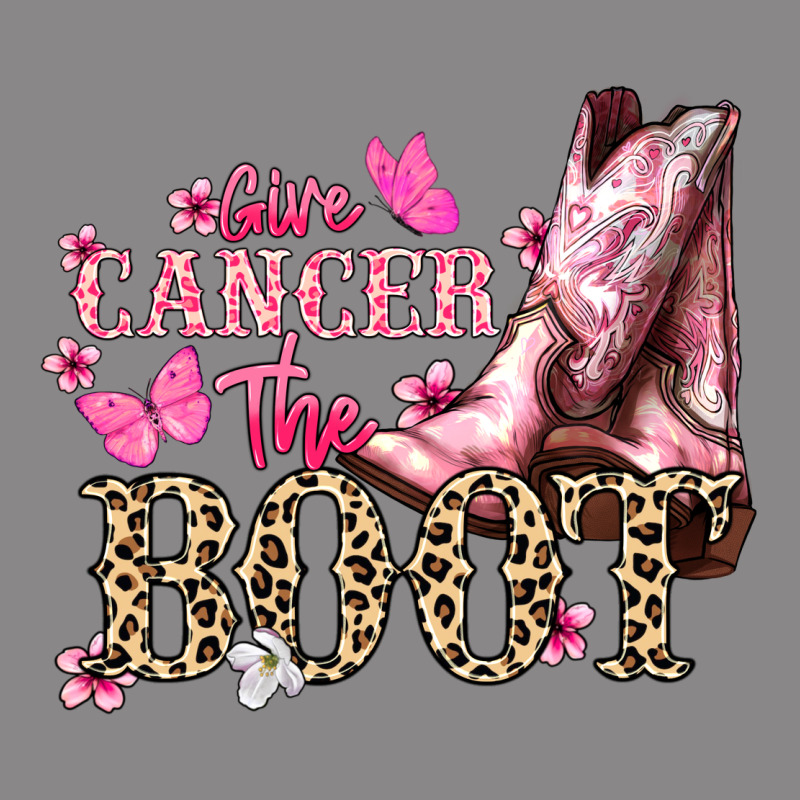 Give Cancer The Boot Cancer Awareness Vintage Tee by HowdyJamesFarm | Teevron