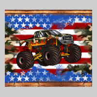 Monster Truck American Flag Tumbler Premium Sweatshirt | Teevron