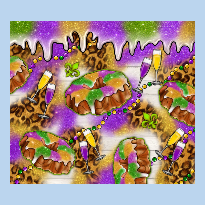 Mardi Gras With King Cake Classic Tee by NancyCooperArtShop | Teevron