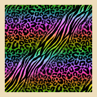 Neon Glitter Safari Seamless Pattern Premium Hoodie | Teevron