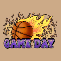 Game Day Basketball Leopard Flames Fireball Vintage Hoodie | Teevron