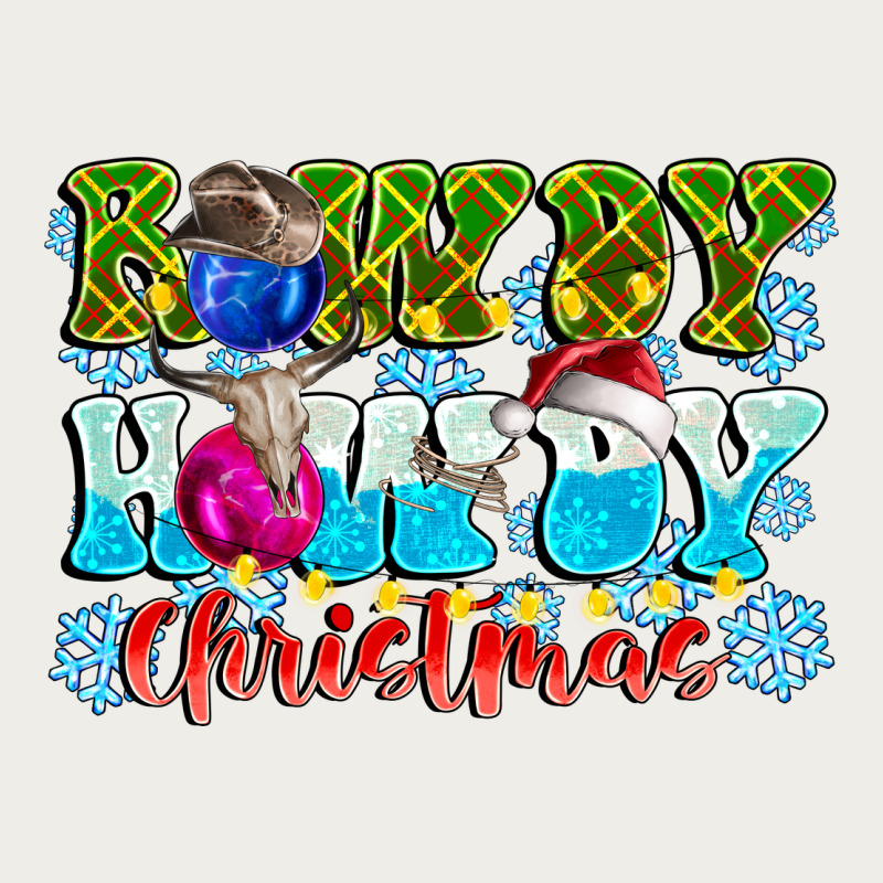 Rowdy Howdy Christmas Zipper Hoodie by CowhideDigitalArt | Teevron