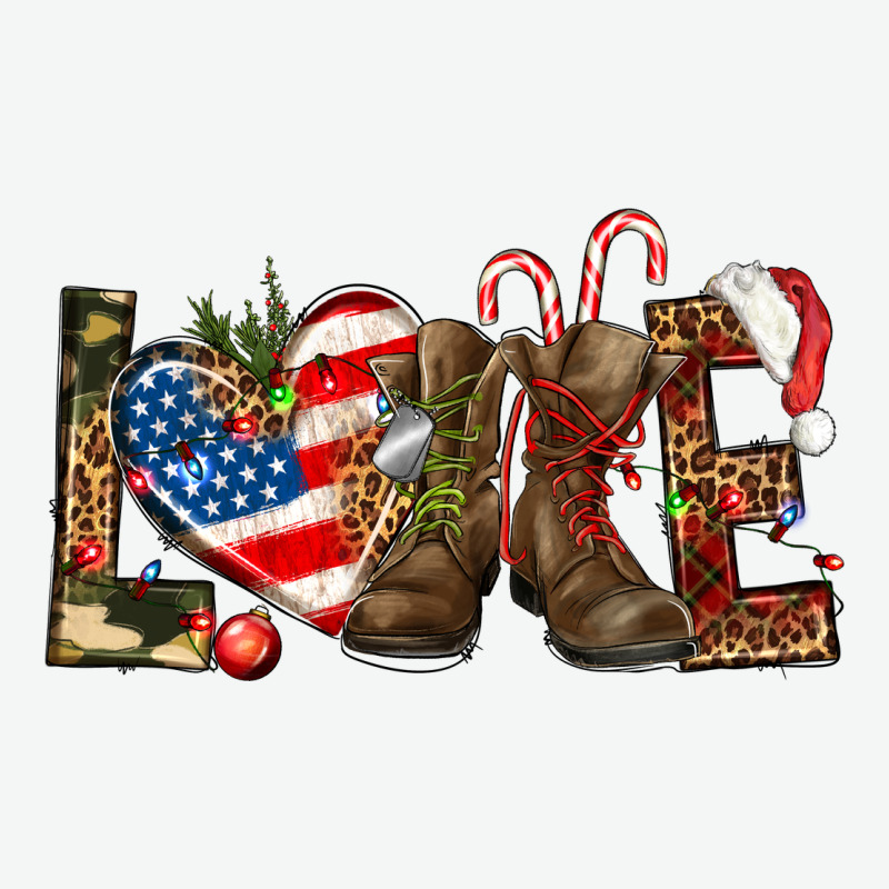 Army Christmas Love 4th Of July Urban Heavy Tee by HowdyJamesFarm | Teevron