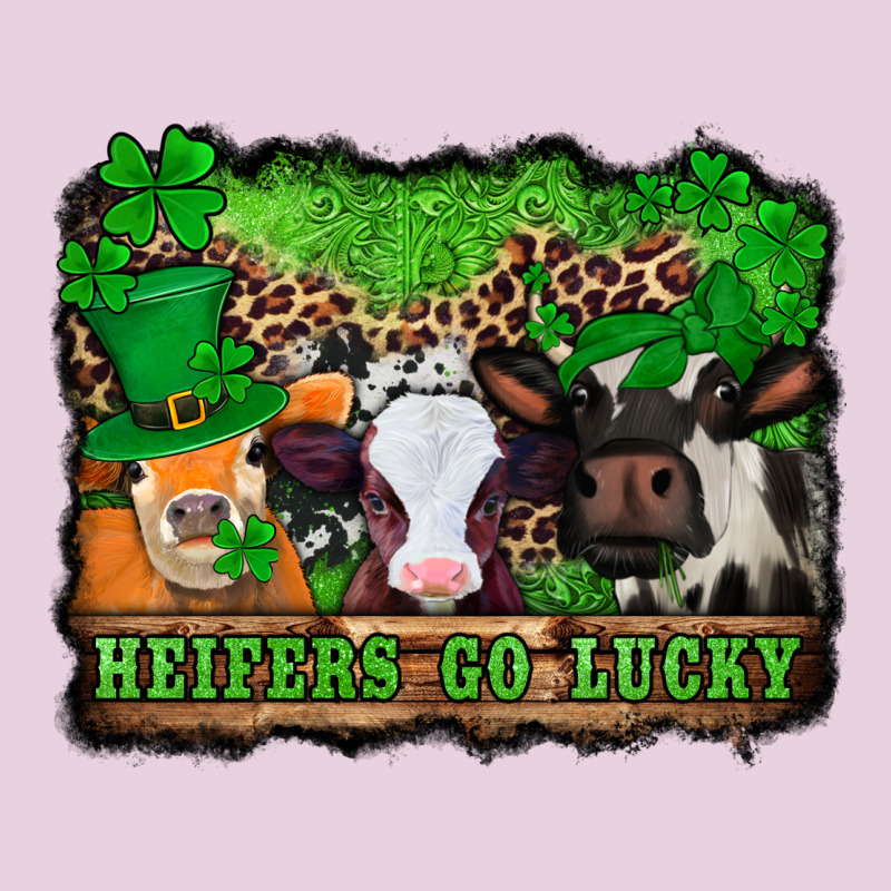 St Patricks Cows Heifers Go Lucky Ladies Tee by Jasminsmagicworld | Teevron