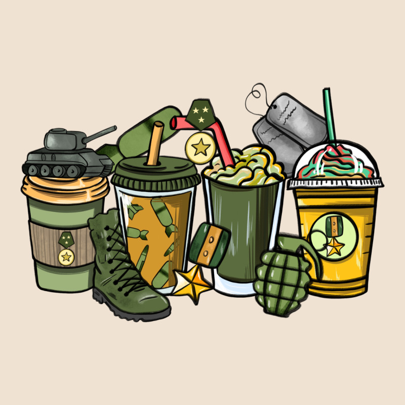 Army Coffee Cups 4th Of July Urban Heavy Tee by HowdyJamesFarm | Teevron