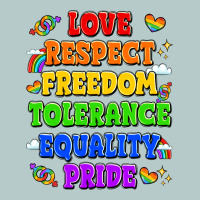 Love Respect Freedom Tolerance Equality Pride Heavy Core Tee | Teevron