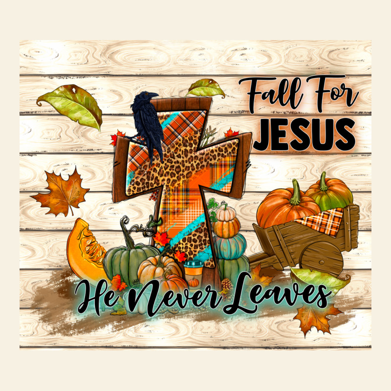Fall For Jesus He Never Leaves Vintage Tee by TumblerDesignByShophia | Teevron
