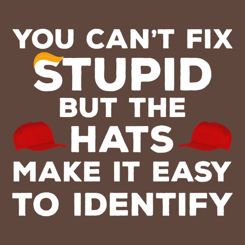 You Can't Fix Stupid But The Hats Make It Easy To Identify Classic Tee by minhPixels | Teevron
