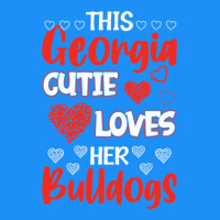 This Georgia Cutie Loves Her Bulldogs Fun Football Classic Tee | Teevron