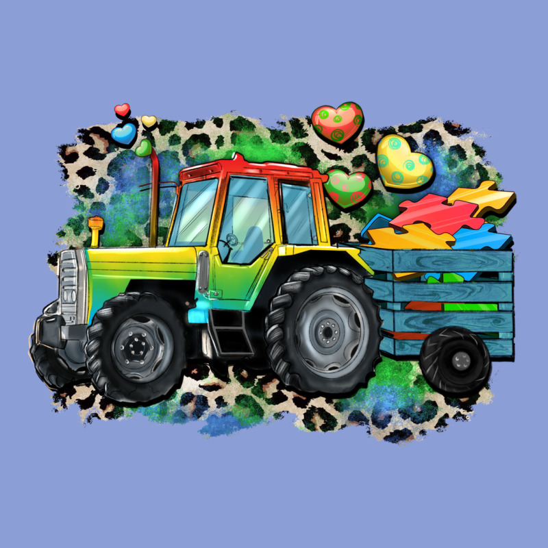 Autism Farm Tractor Long Sleeve Tee by CowGirlArtShop | Teevron