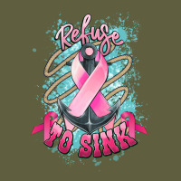 Refuse To Sink Cancer Anchor Cancer Awareness Vintage Tee | Teevron