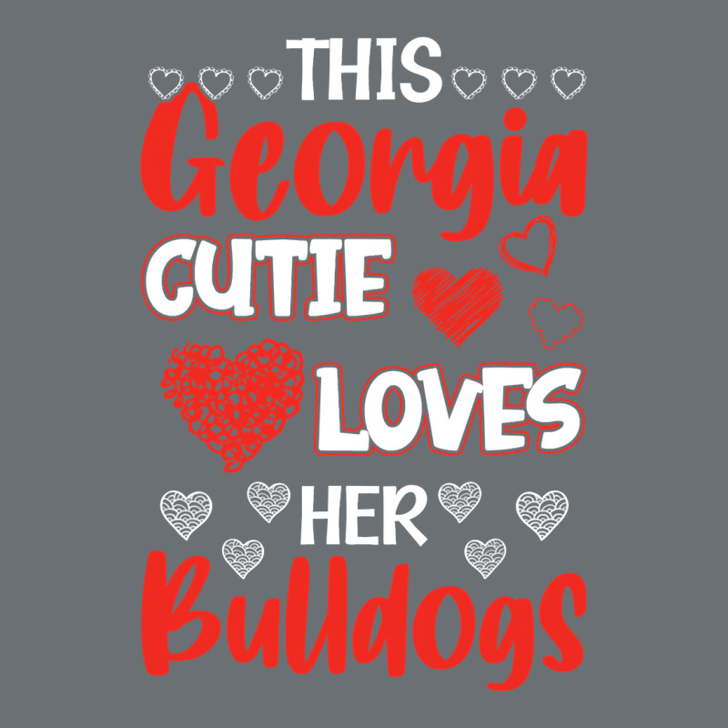 This Georgia Cutie Loves Her Bulldogs Fun Football Premium Hoodie by minhPixels | Teevron