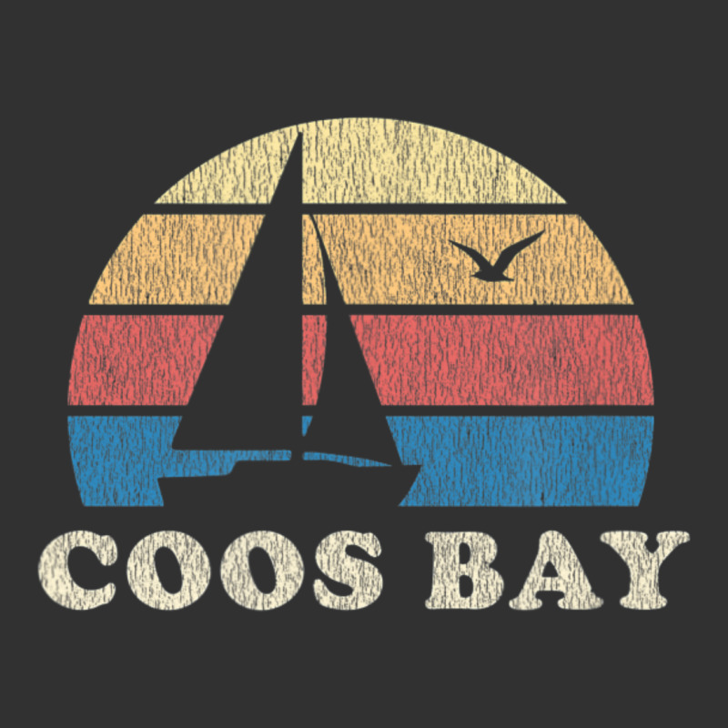 Coos Bay Or Vintage Sailboat 70s Throwback Sunset Urban Heavy Tee by minhPixels | Teevron