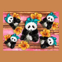 Baby Panda Flowers Heavyweight Hoodie | Teevron