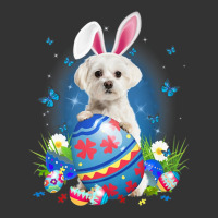 Bunny Maltese With Egg Basket Easter Flower Hunting Egg | Teevron