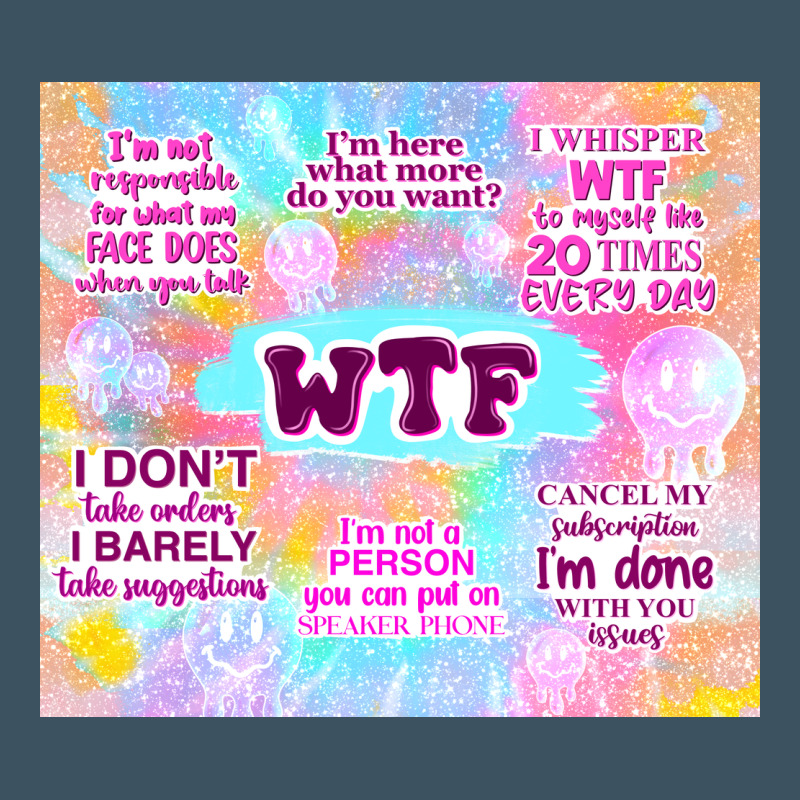 Sarcastic Wtf Urban Heavy Tee by TumblerDesignByShophia | Teevron