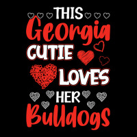 This Georgia Cutie Loves Her Bulldogs Fun Football Heavy Core Tee | Teevron
