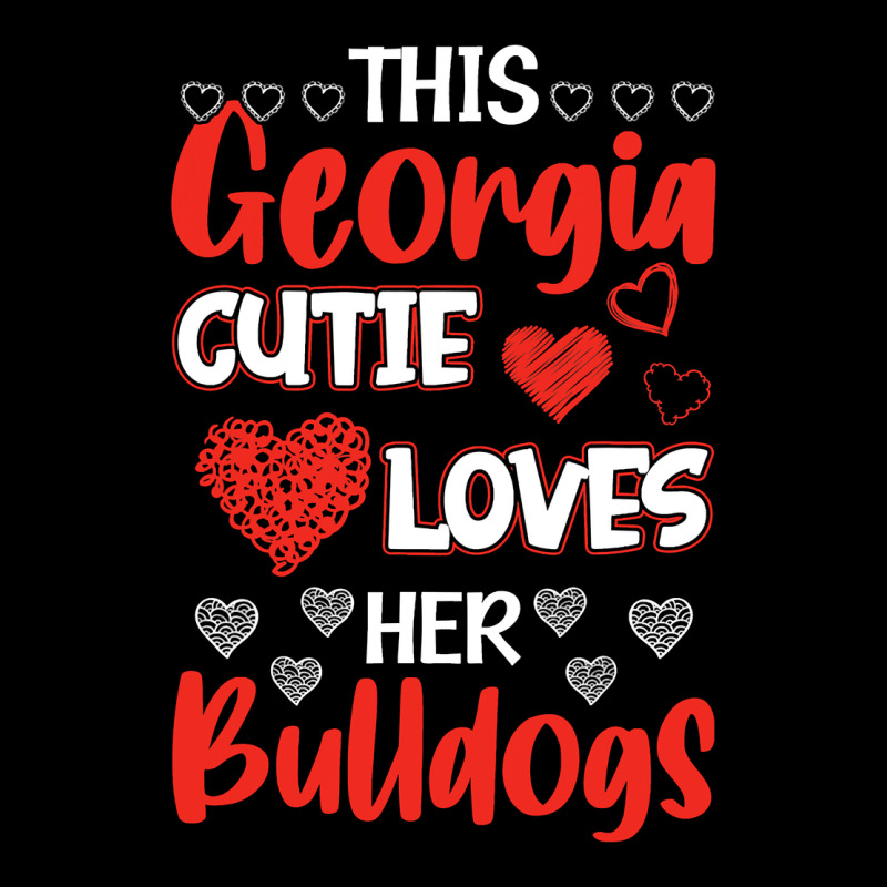 This Georgia Cutie Loves Her Bulldogs Fun Football Heavy Core Tee by minhPixels | Teevron