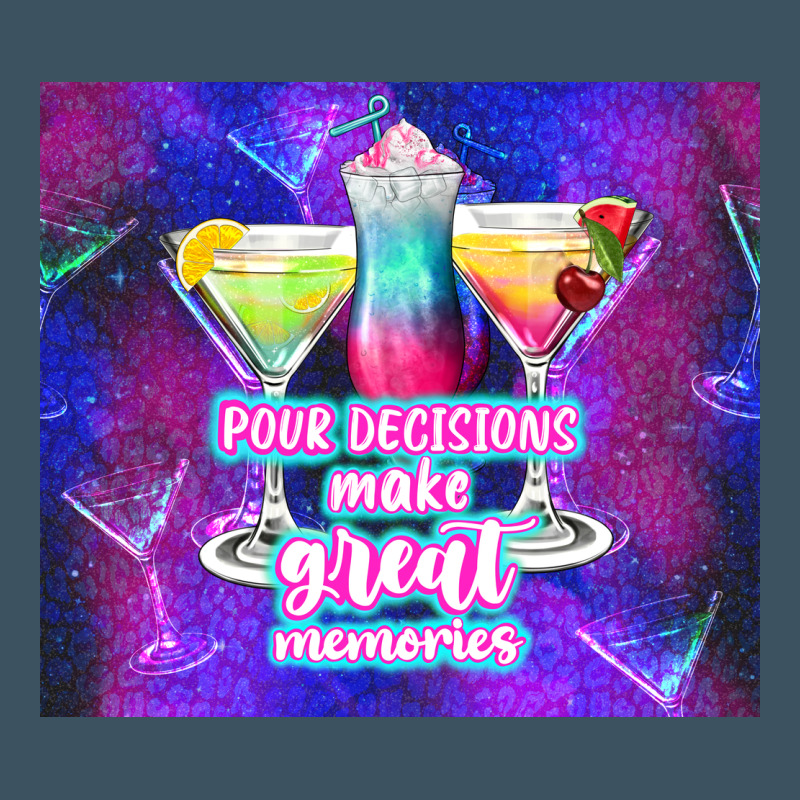 Pour Decisions Make Great Memories Urban Heavy Tee by TumblerDesignByShophia | Teevron