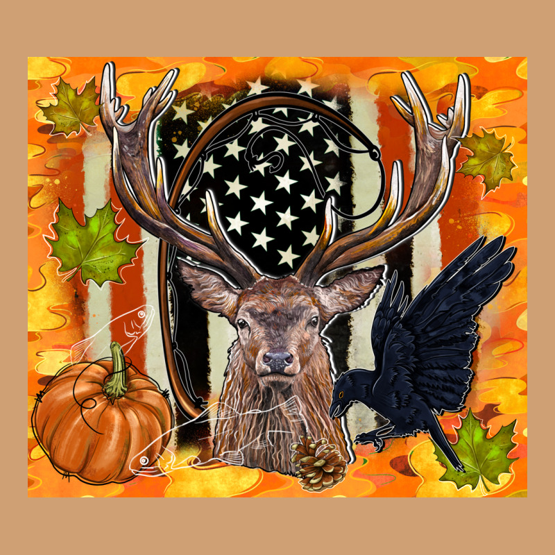 Crow And Deer Hunting Fall Camouflage Vintage Tee by TumblerDesignByShophia | Teevron