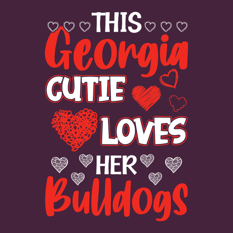 This Georgia Cutie Loves Her Bulldogs Fun Football Premium Tee by minhPixels | Teevron