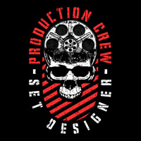 Production Crew Set Designer Movie Film Halloween Skull Long Sleeve Tee | Teevron
