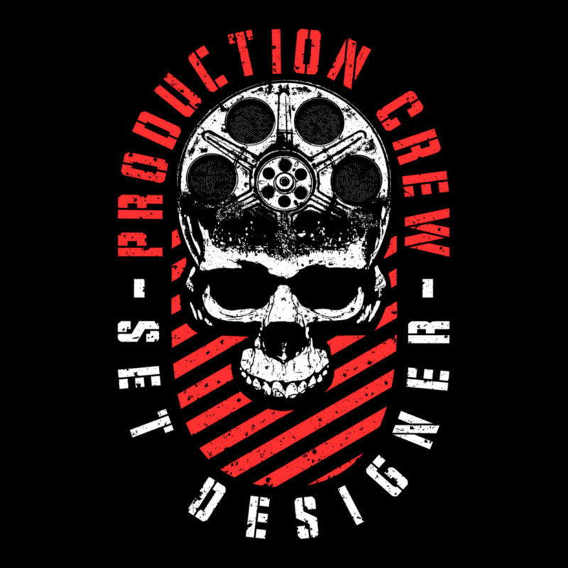 Production Crew Set Designer Movie Film Halloween Skull Long Sleeve Tee by minhPixels | Teevron