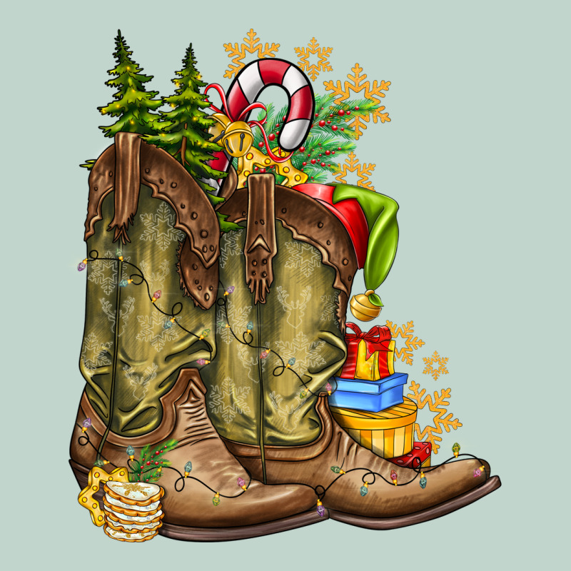 Christmas Boots Zipper Hoodie by CowhideDigitalArt | Teevron
