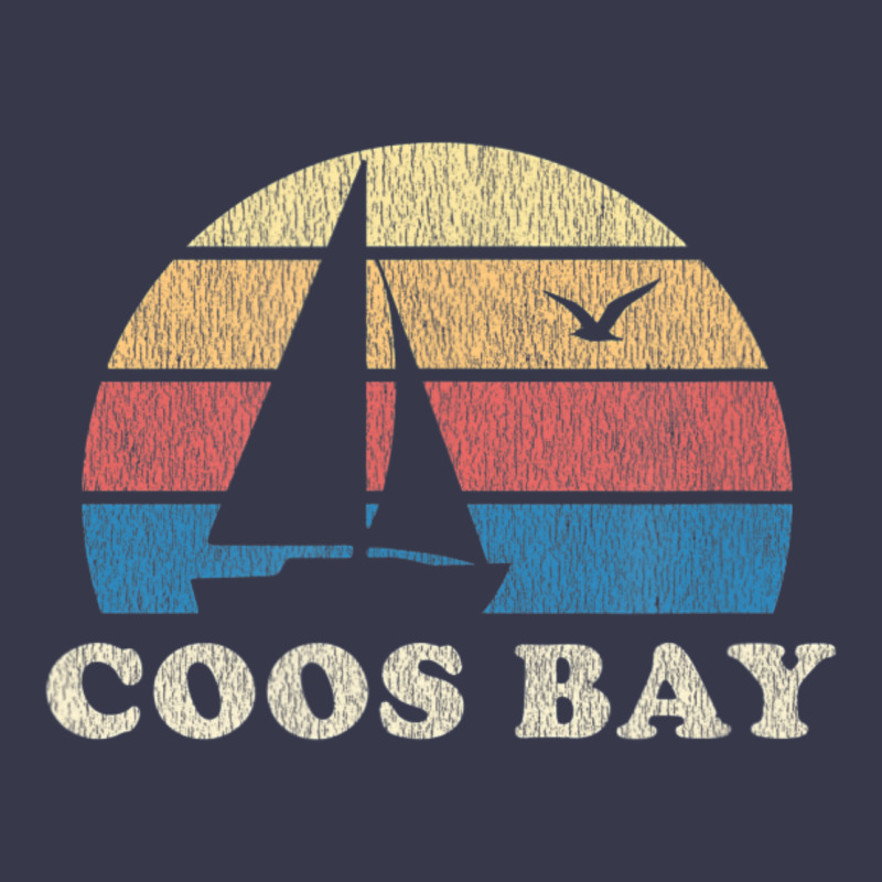 Coos Bay Or Vintage Sailboat 70s Throwback Sunset Long Sleeve Tee by minhPixels | Teevron