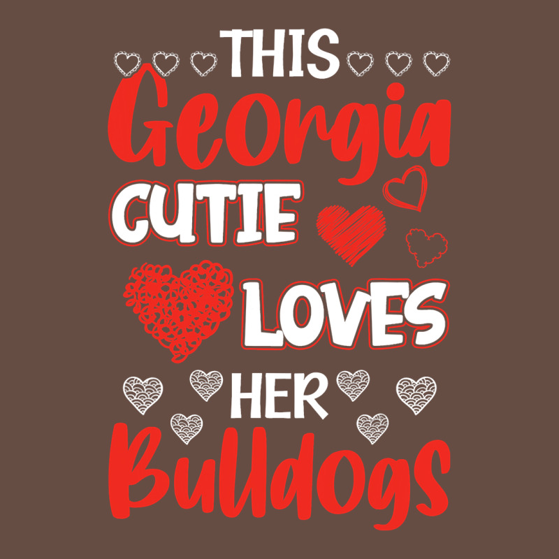 This Georgia Cutie Loves Her Bulldogs Fun Football Long Sleeve Tee by minhPixels | Teevron