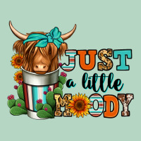 Just A Little Moody Coffee Cup Long Haired Cow Classic Tee | Teevron
