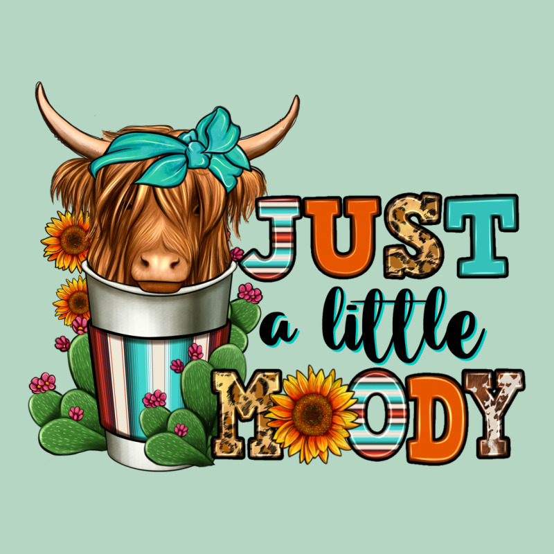 Just A Little Moody Coffee Cup Long Haired Cow Classic Tee by Jasminsmagicworld | Teevron