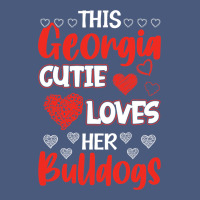 This Georgia Cutie Loves Her Bulldogs Fun Football Vintage Hoodie | Teevron