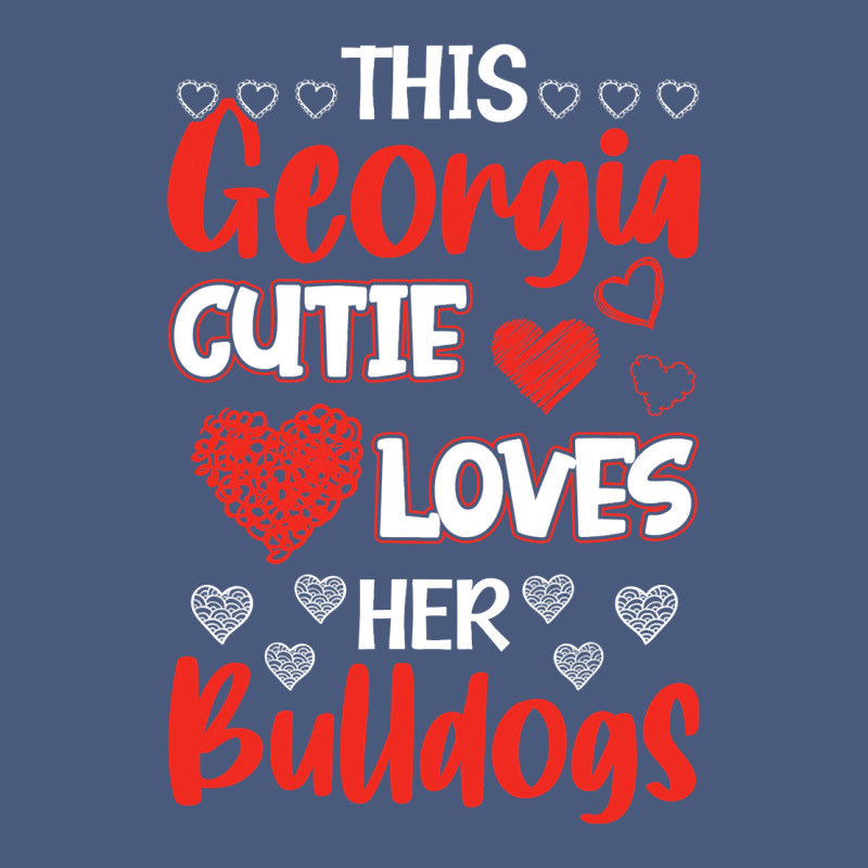 This Georgia Cutie Loves Her Bulldogs Fun Football Vintage Hoodie by minhPixels | Teevron